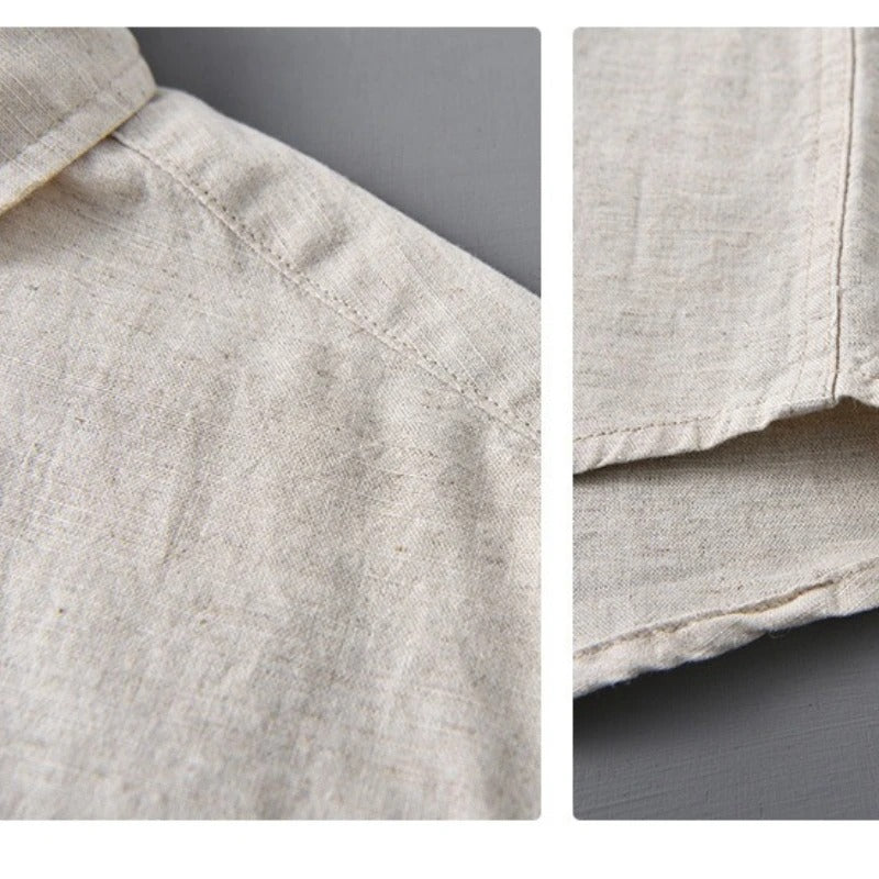 Men’s Casual Linen Shirt – Lightweight Summer Top