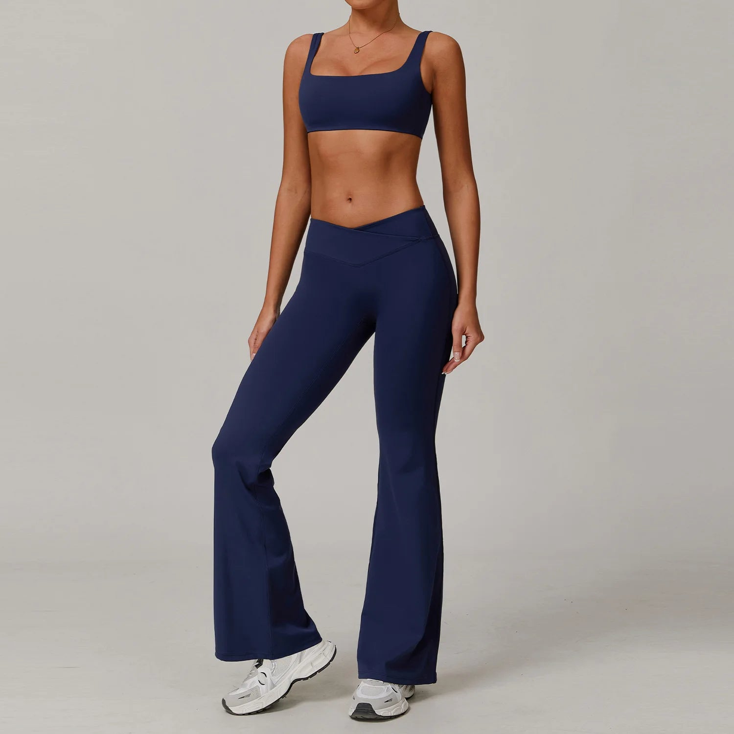 2 Piece Yoga Set – Sports Bra & Flare Leggings Activewear