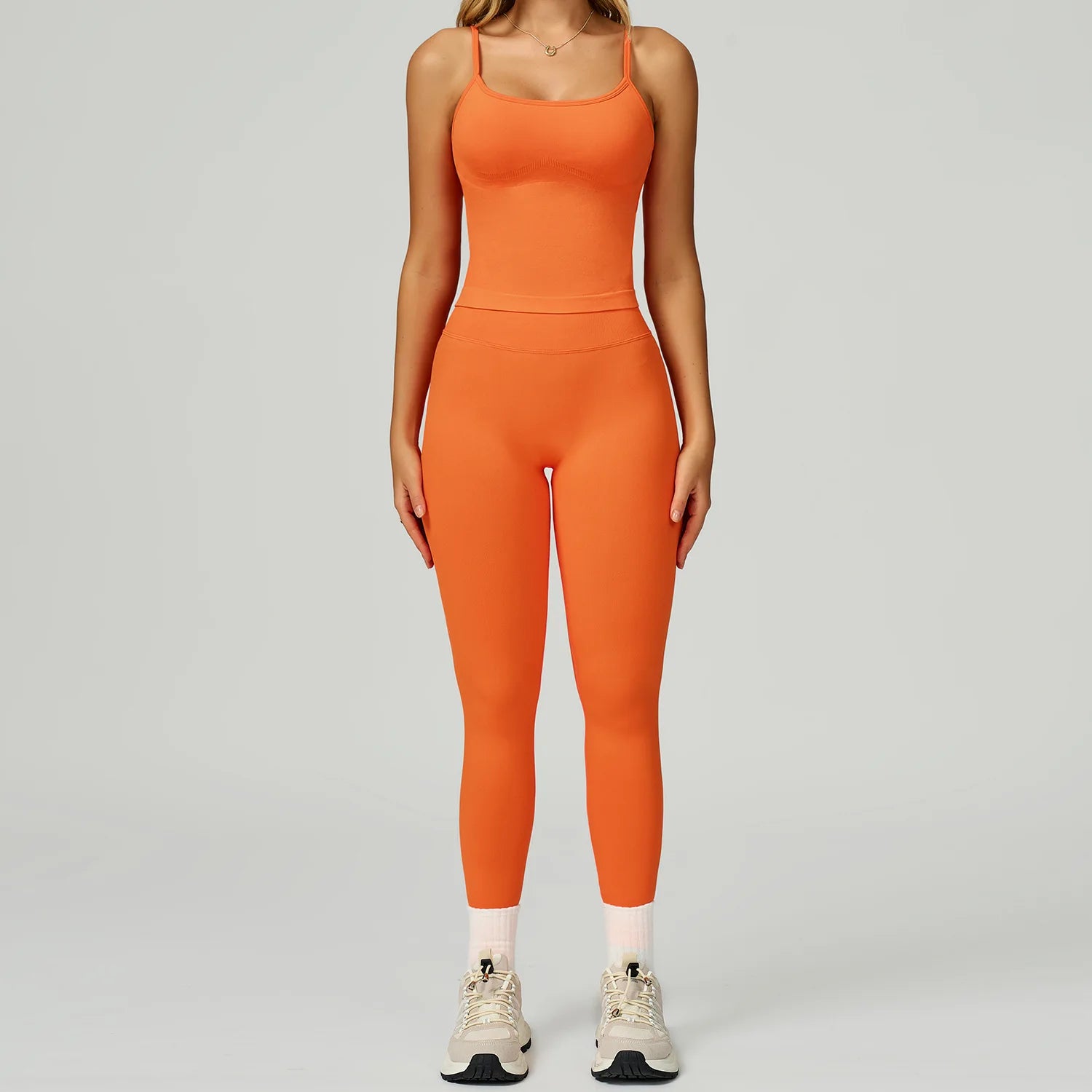 Seamless Yoga Set – Top & High Waist Leggings Activewear