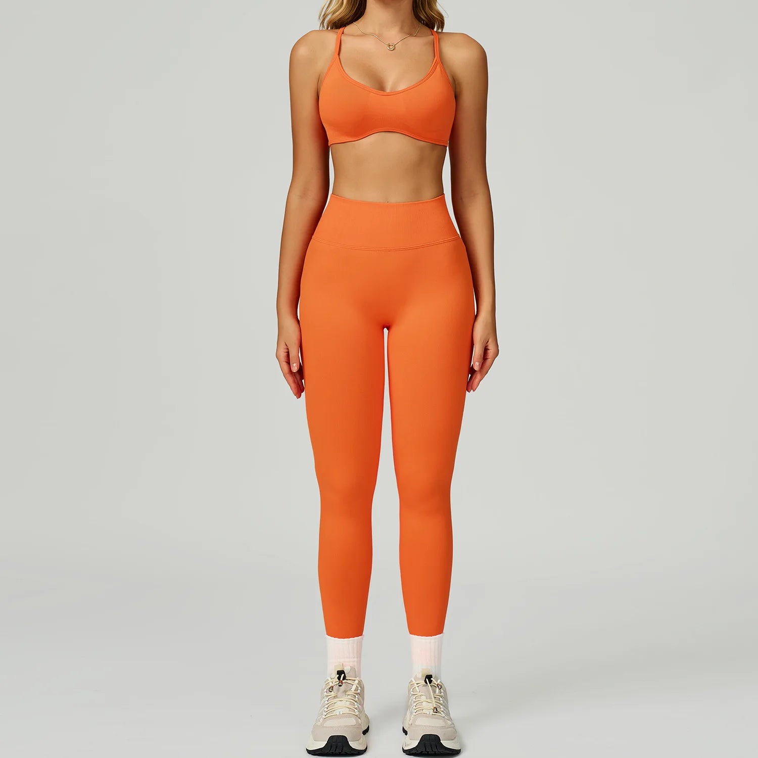 Seamless Yoga Set – Push Up Bra & High Waist Leggings Activewear
