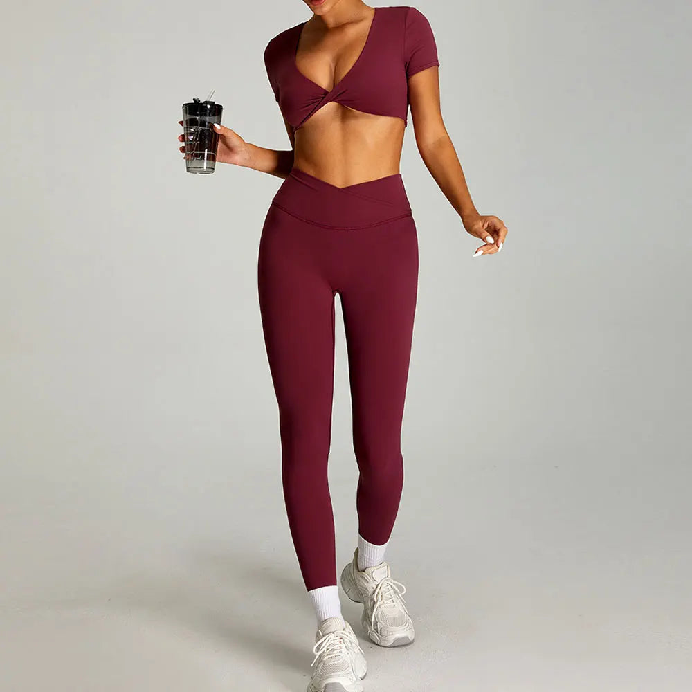 2 Piece Yoga Set – Sports Bra & Leggings Gym Activewear