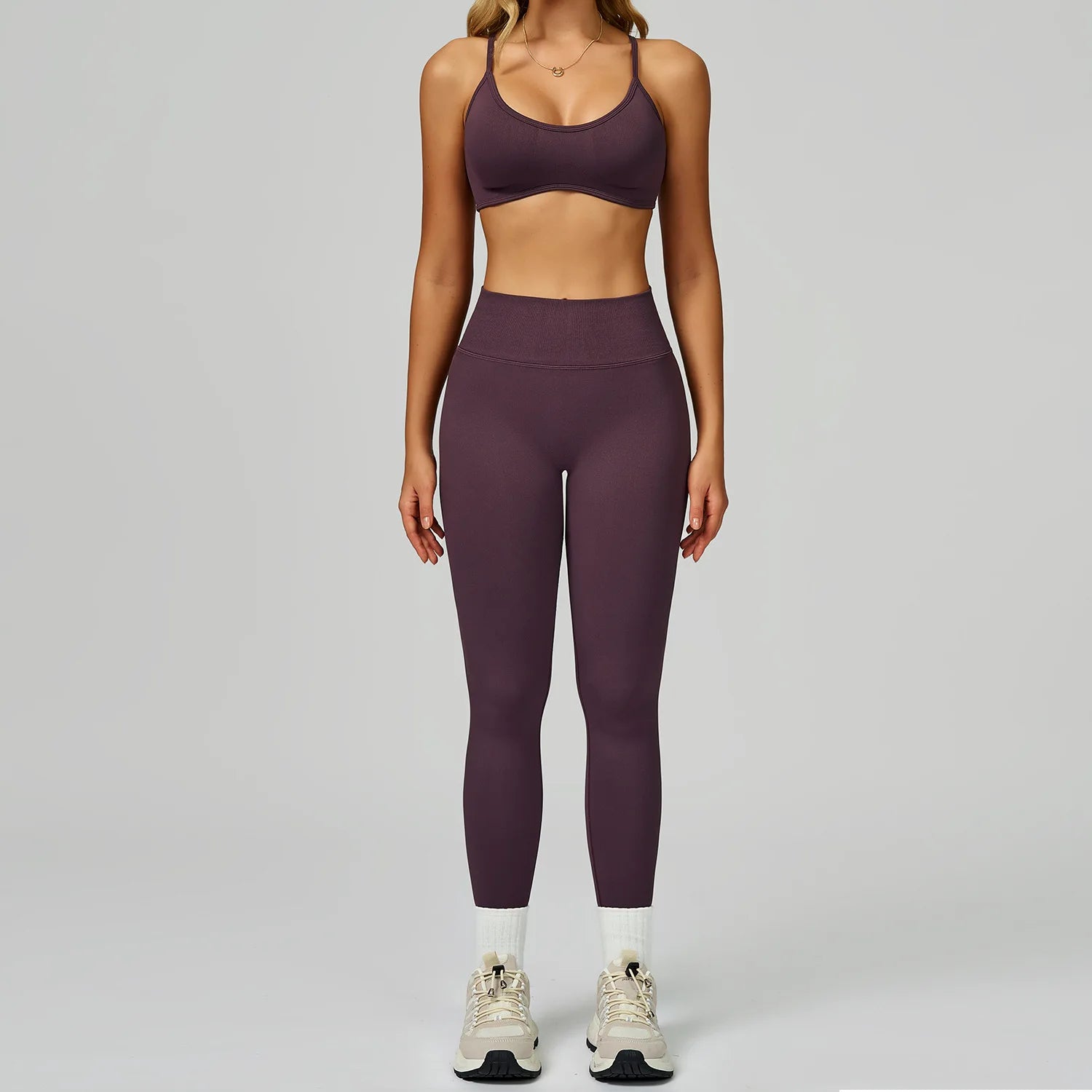 Seamless Yoga Set – Push Up Bra & High Waist Leggings Activewear