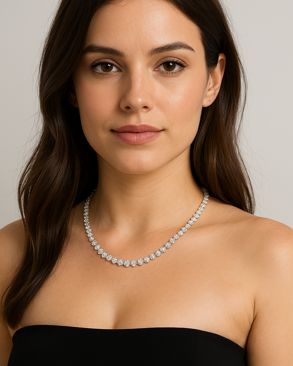 Radiance Tennis - Necklace - Stainless Steel-Jordyn the Label