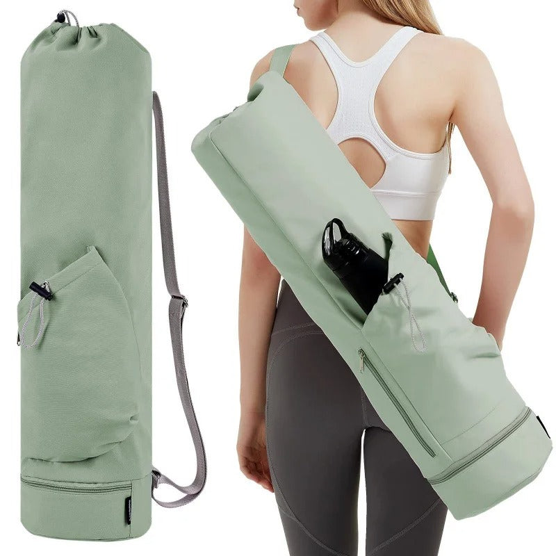 Yoga Mat Bag with Water Bottle Pocket – Multi-Functional Carrier for Gym, Pilates & Fitness