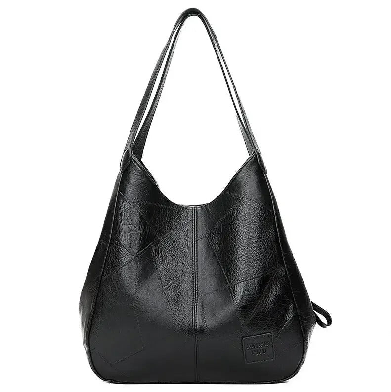 Leather Tote Bag – Large Designer Shoulder Handbag with Top Handle