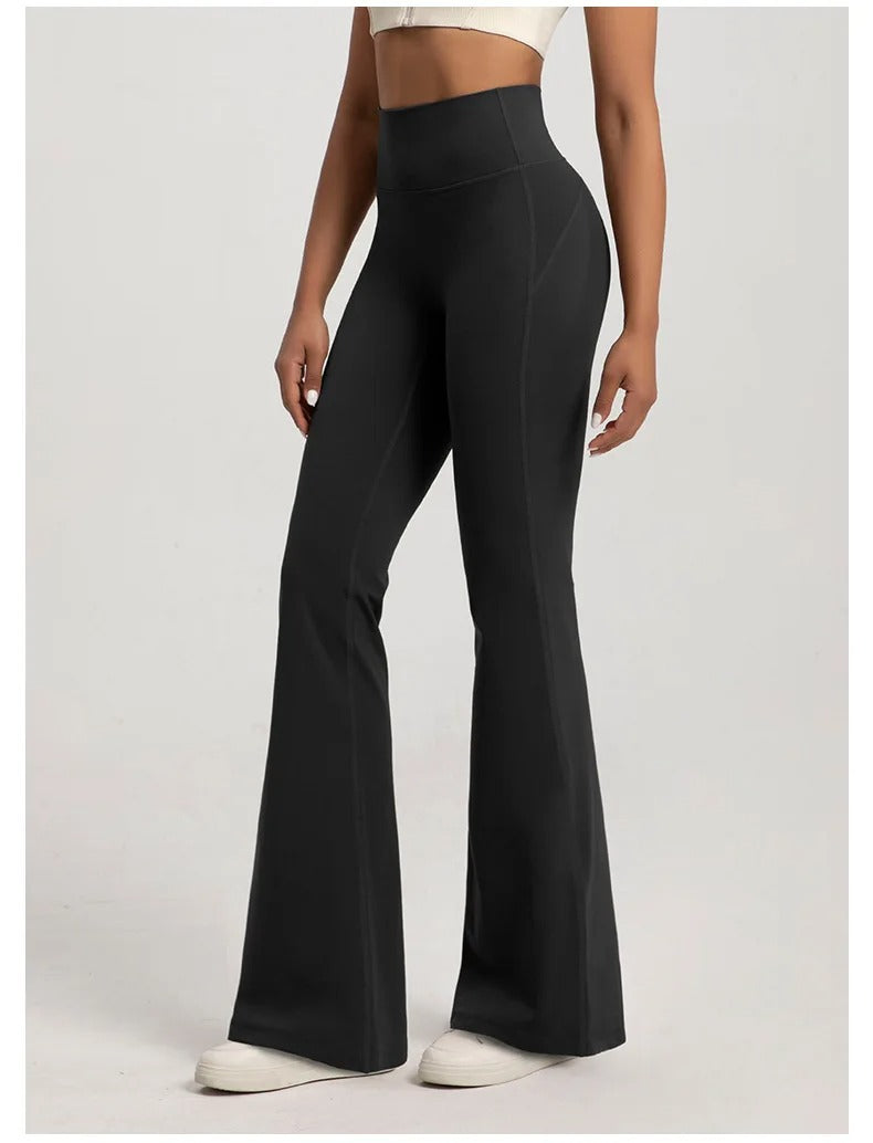 High Waist Flare Pants – Bootcut Yoga Trousers Casual Activewear