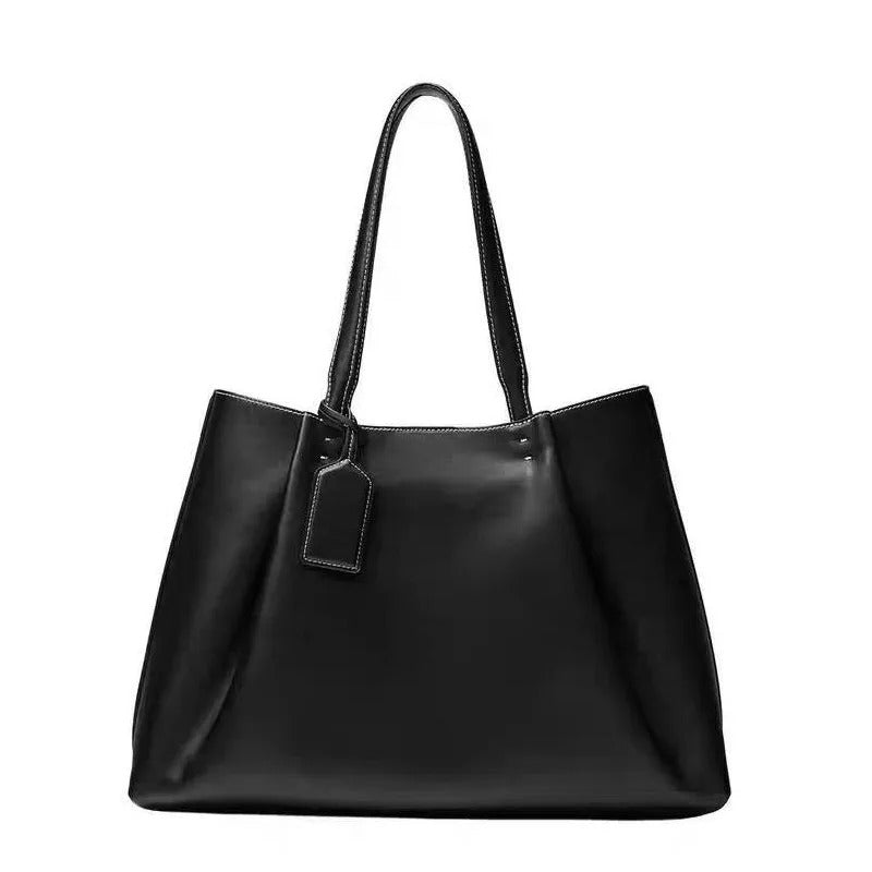 Leather Tote Bag – Large Capacity Shoulder Handbag