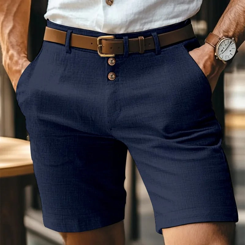 Men’s Linen Shorts – Smart Casual Summer Beach Shorts