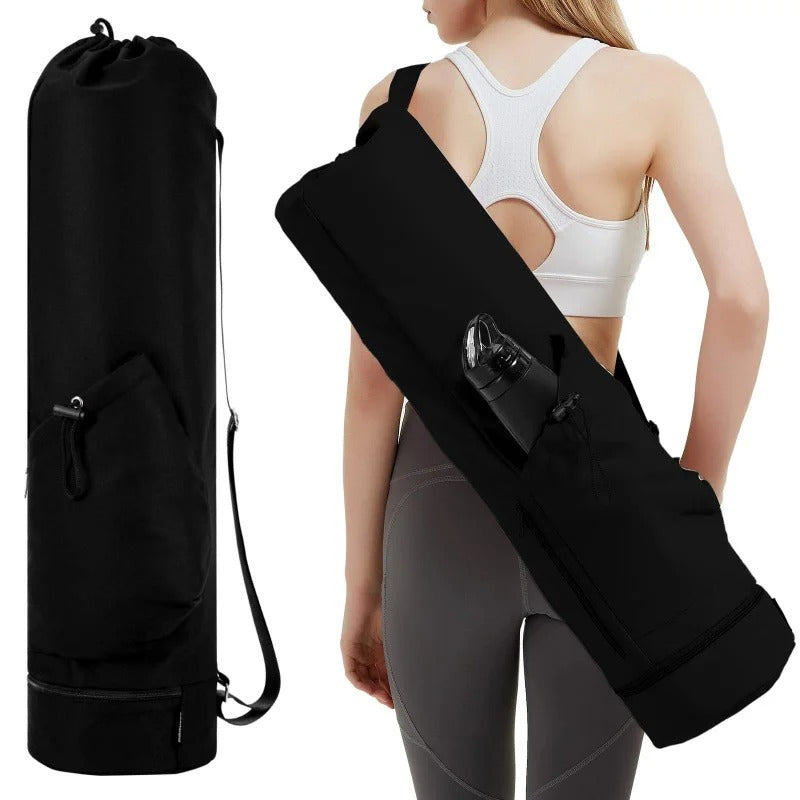 Yoga Mat Bag with Water Bottle Pocket – Multi-Functional Carrier for Gym, Pilates & Fitness