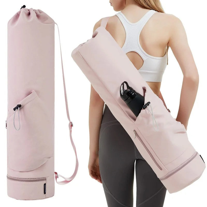 Yoga Mat Bag with Water Bottle Pocket – Multi-Functional Carrier for Gym, Pilates & Fitness
