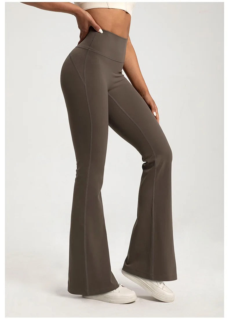 High Waist Flare Pants – Bootcut Yoga Trousers Casual Activewear