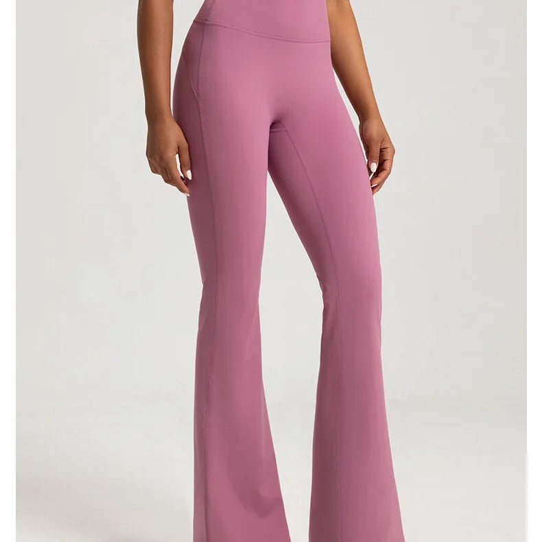 High Waist Flare Pants – Bootcut Yoga Trousers Casual Activewear