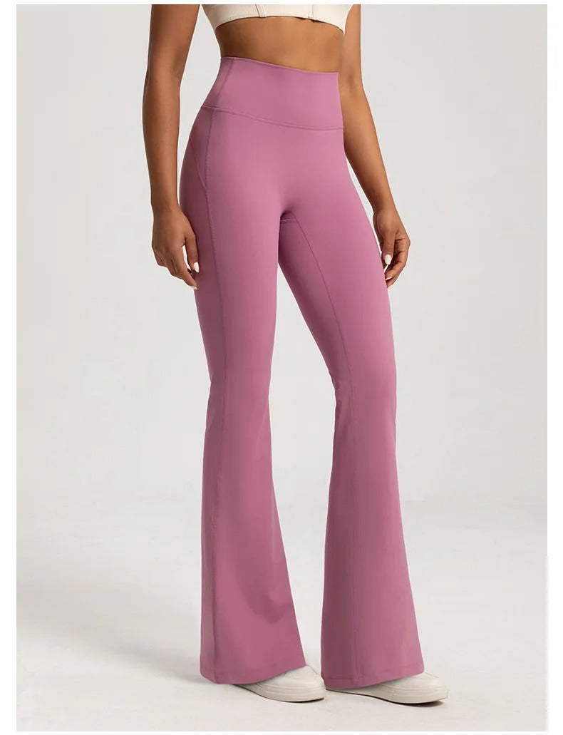 High Waist Flare Pants – Bootcut Yoga Trousers Casual Activewear