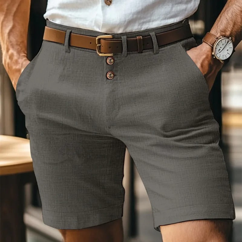 Men’s Linen Shorts – Smart Casual Summer Beach Shorts