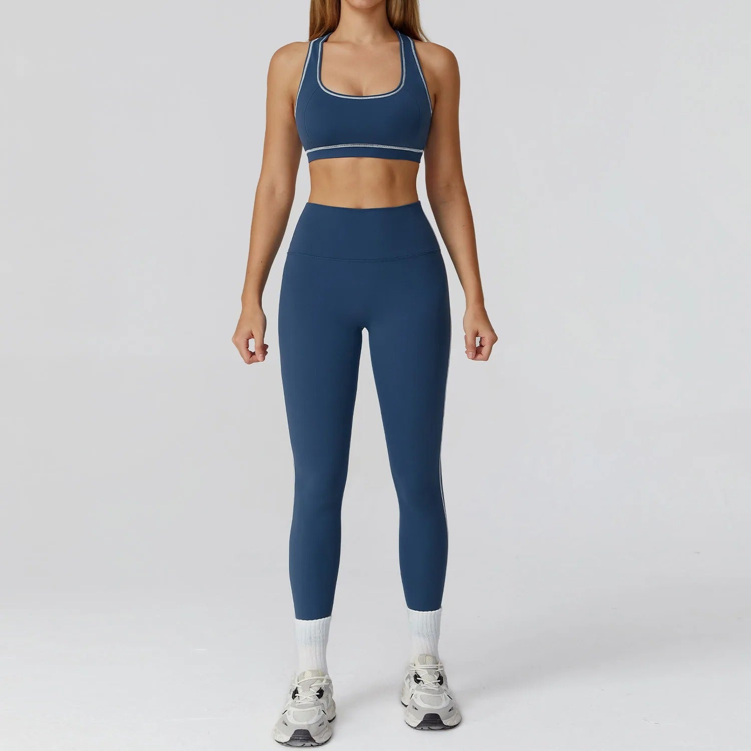 2 Piece Yoga Set – Sports Bra & High Waist Leggings Gym Fitness Outfit
