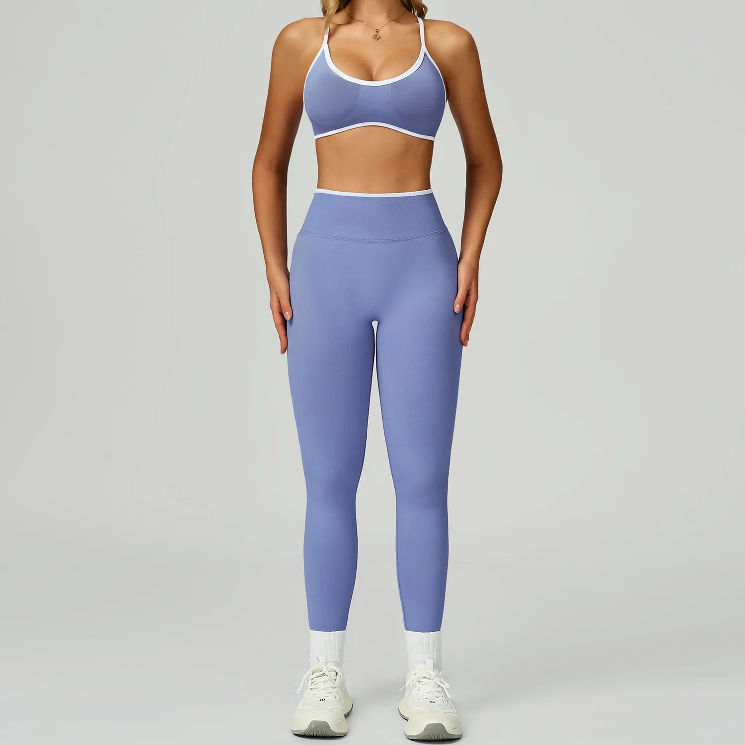Seamless Yoga Set – Sports Bra & High Waist Leggings Activewear